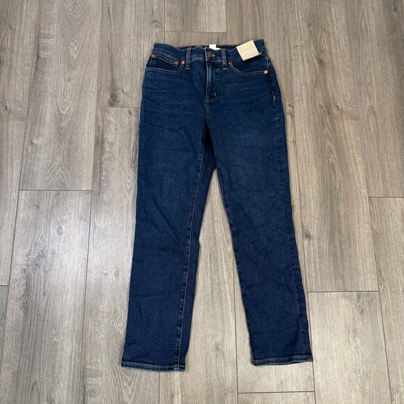 Madewell The Petite Perfect Vintage Jean WMNS 27P Lurkspar Wash Tapered Stretch - Picture 4 of 8